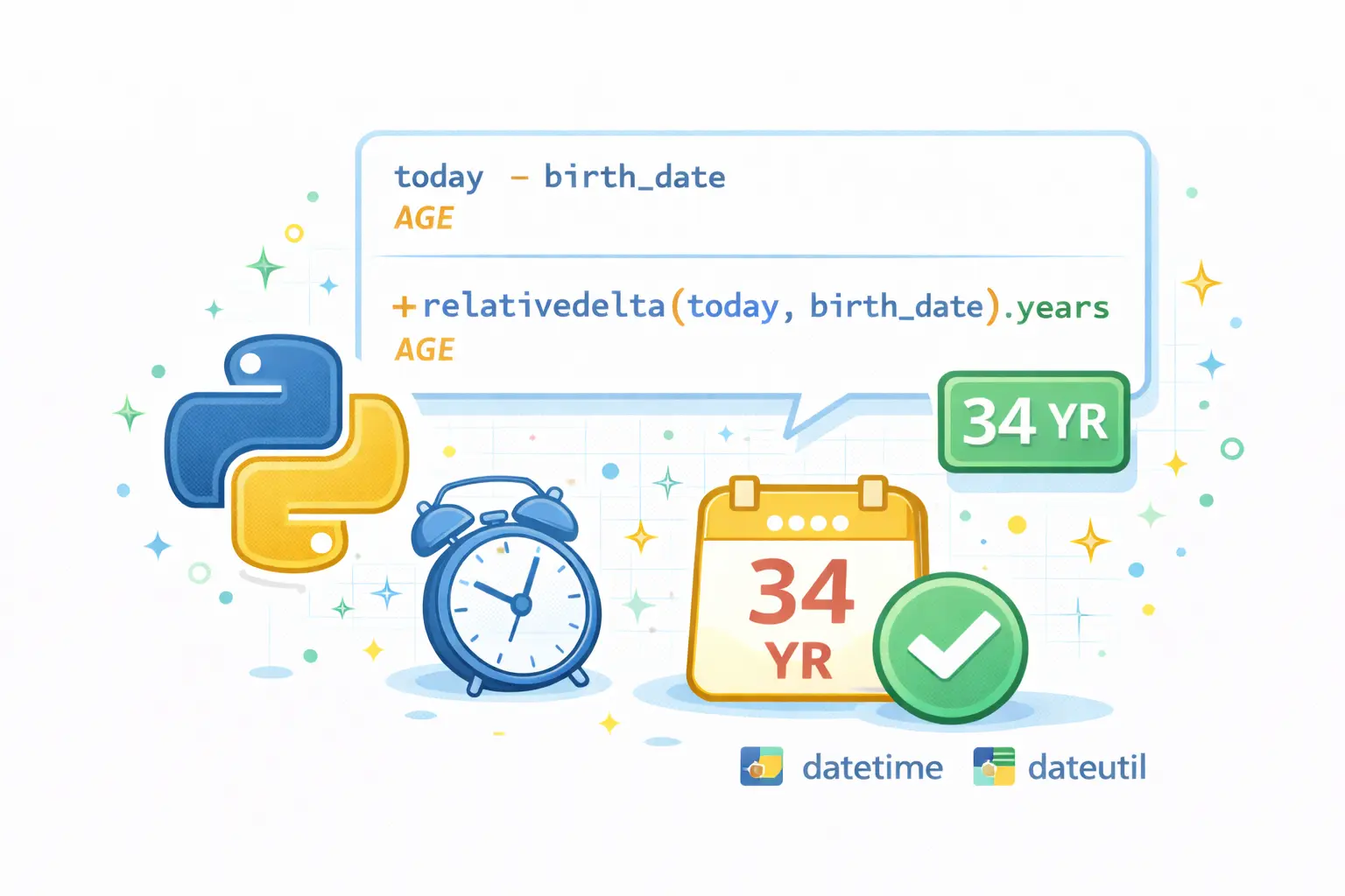 How to Calculate Age in Python (datetime and dateutil Examples)